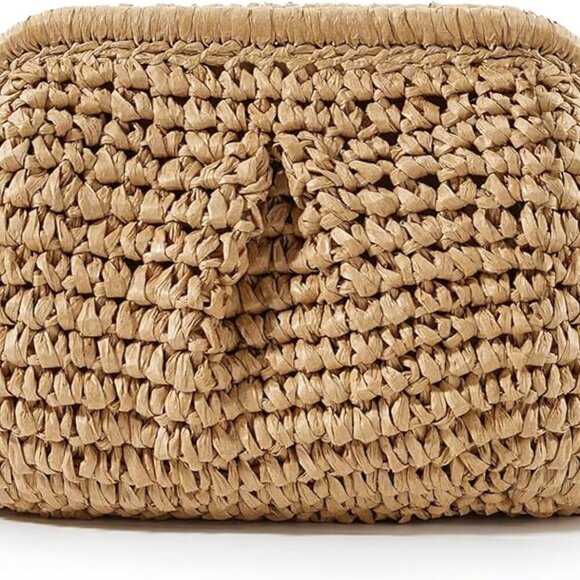 Handbags - Women Straw Purse Beach Bag Woven Clutch Crossbody Shoulder Spring Handbag
